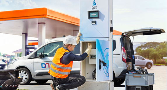 Outdoor EV Charging Station